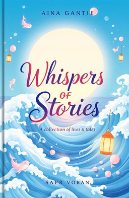 A beautifully illustrated book cover titled 'Whispers of Stories: A Collection of Lives and Tales'