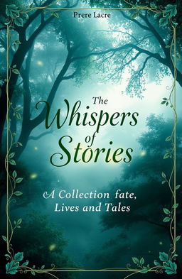 A beautifully designed book cover titled 'Whispers of Stories: A Collection of Lives and Tales'