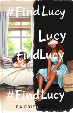 A professional sketch with fine trace featuring two contrasting scenes on one cover