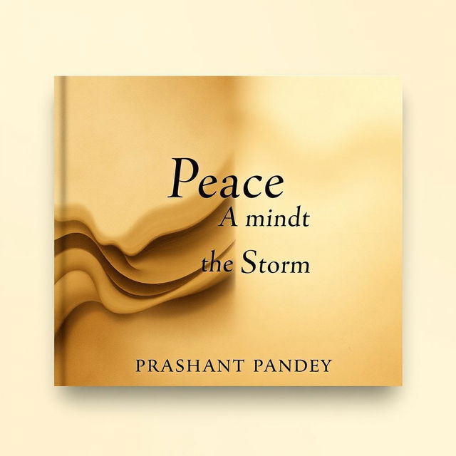 A captivating two-side book cover featuring a rich beige background that symbolizes both storm and peace