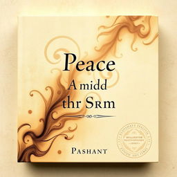 A captivating two-side book cover featuring a rich beige background that symbolizes both storm and peace