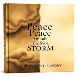 A captivating two-side book cover featuring a rich beige background that symbolizes both storm and peace