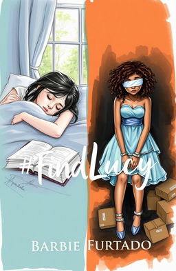 A professional sketch featuring two girls on a book cover