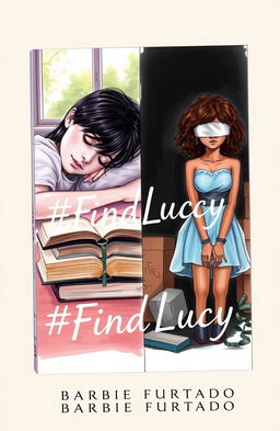 A professional sketch featuring two girls on a book cover