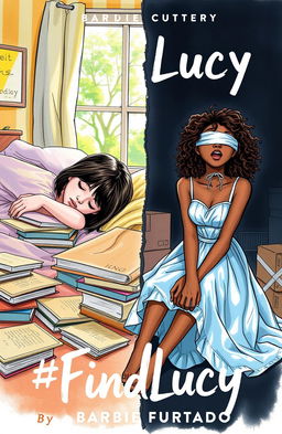 A professional sketch style image featuring two girls on a single book cover