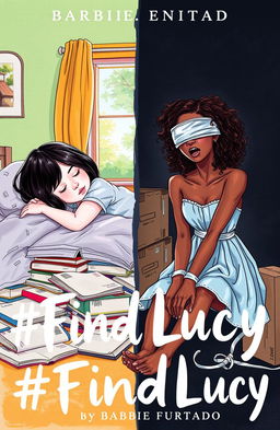 A professional sketch style image featuring two girls on a single book cover