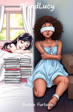 A professional sketch with fine lines and colorful background depicting two girls