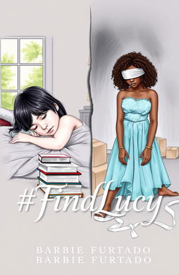 A beautifully detailed professional sketch featuring a split cover design