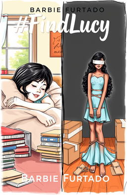 A professional sketch illustration that features a split cover design