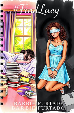 A professional sketch featuring two contrasting scenes side by side as a book cover