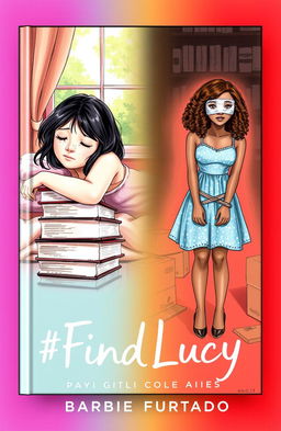 A professional sketch featuring two girls on a book cover
