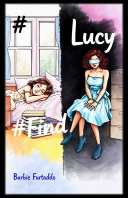 A professional sketch featuring two contrasting scenes on a single cover
