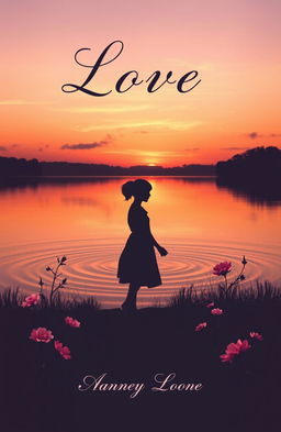 A beautifully designed poetry book cover that captures the essence of love and emotion