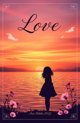A beautifully designed poetry book cover that captures the essence of love and emotion