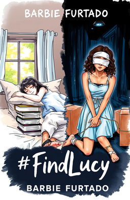 A professional sketch style illustration featuring two contrasting scenes on a single cover