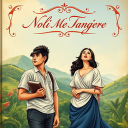 A modern reinterpretation of the cover page for 'Noli Me Tangere', showcasing a human touch