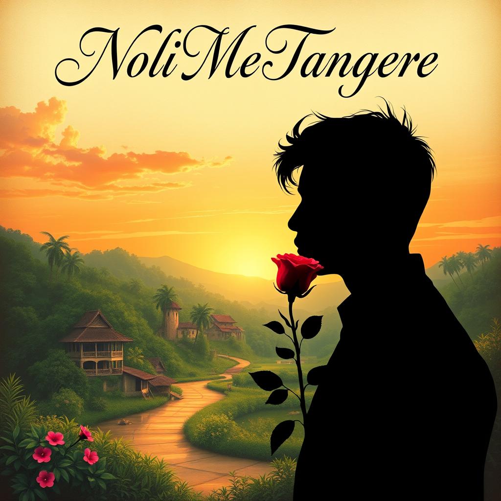 A creative reinterpretation of the cover page of "Noli Me Tangere" featuring a deeply humanistic approach