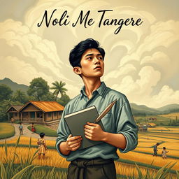 A personalized and humanized reinterpretation of the cover page for "Noli Me Tangere" showcasing a more relatable and emotional connection