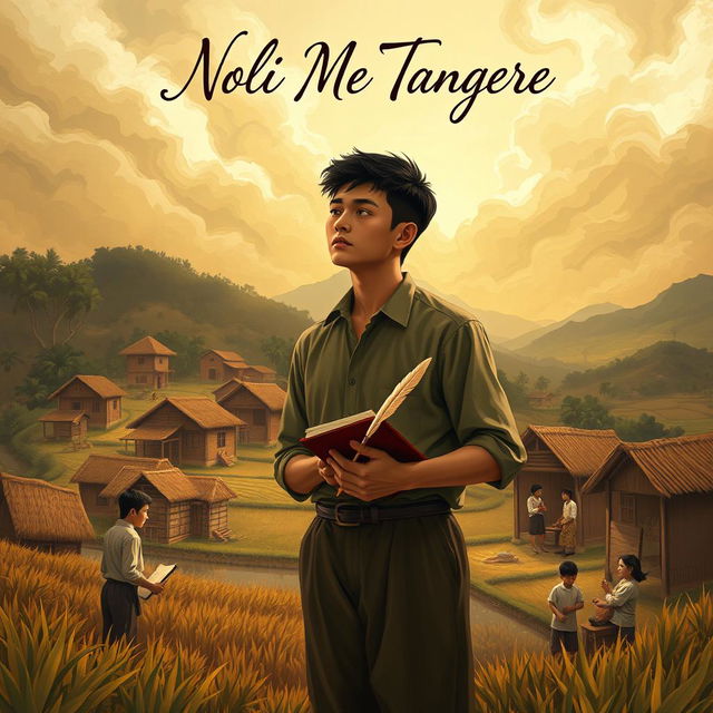 A personalized and humanized reinterpretation of the cover page for "Noli Me Tangere" showcasing a more relatable and emotional connection