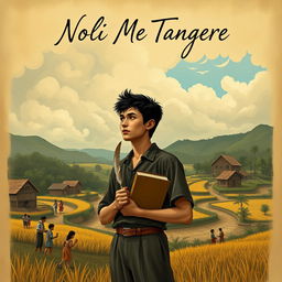 A personalized and humanized reinterpretation of the cover page for "Noli Me Tangere" showcasing a more relatable and emotional connection