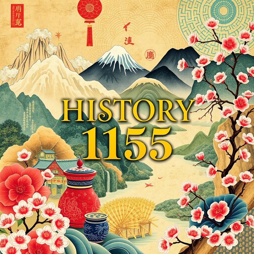 A vibrant and engaging cover design for 'HISTORY 115', specifically sized at 8