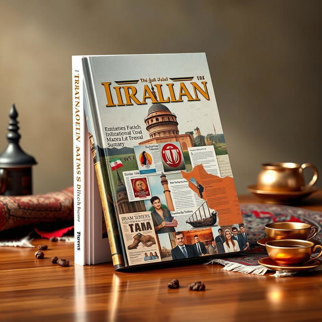 An A5-sized volume featuring a glossy cover, themed around Iranian news and events