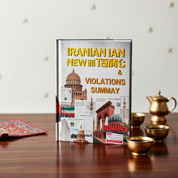 An A5-sized volume featuring a glossy cover, themed around Iranian news and events