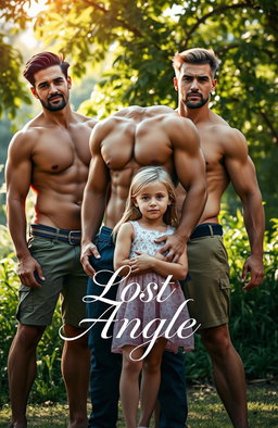 A stunning scene showcasing hot, handsome, muscular men standing confidently in a picturesque outdoor setting, radiating strength and charm