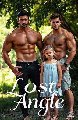 A stunning scene showcasing hot, handsome, muscular men standing confidently in a picturesque outdoor setting, radiating strength and charm