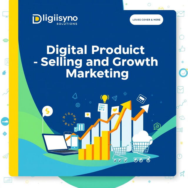 An engaging and modern course cover image for the 'Digital Product Selling and Growth Marketing Course' provided by Digisyno Solutions