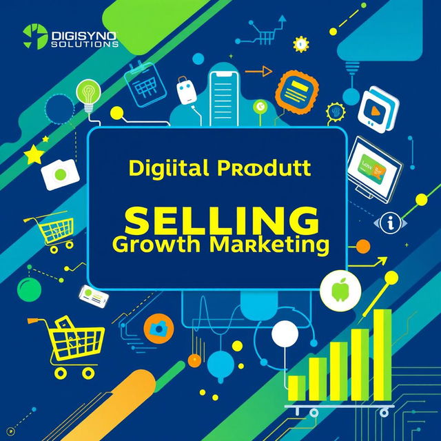 An eye-catching course cover image for the 'Digital Product Selling and Growth Marketing Course' by Digisyno Solutions