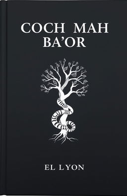 A sleek and dramatic book cover featuring a solid matte black background