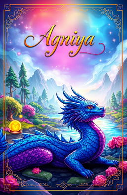 A whimsical book cover for a fantasy story titled 'Agniya'