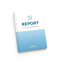 A professional and modern book cover designed for a report, featuring a sleek layout with minimalistic elements