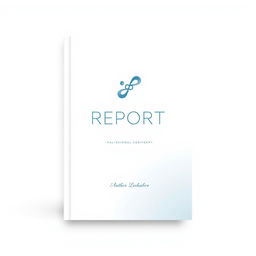 A professional and modern book cover designed for a report, featuring a sleek layout with minimalistic elements