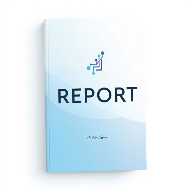 A professional and modern book cover designed for a report, featuring a sleek layout with minimalistic elements