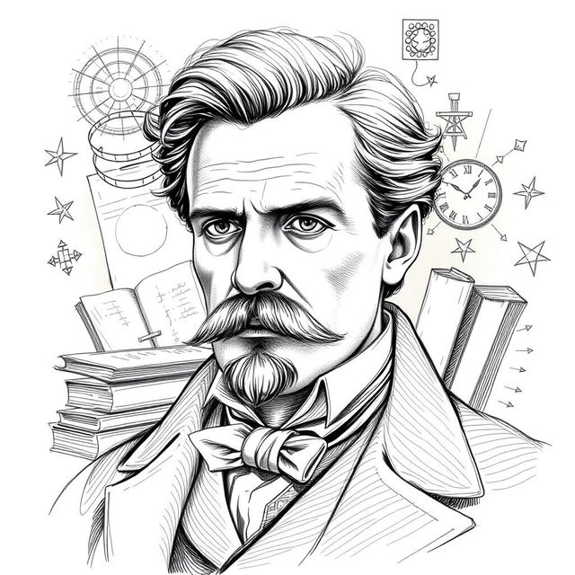 A detailed and thoughtful sketch of the philosopher Friedrich Nietzsche