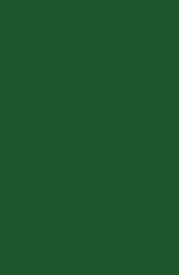 Create a professional cover design with a solid green background in a deep or muted shade