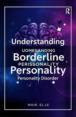 A visually striking cover page design for a psychology textbook focusing on Borderline Personality Disorder
