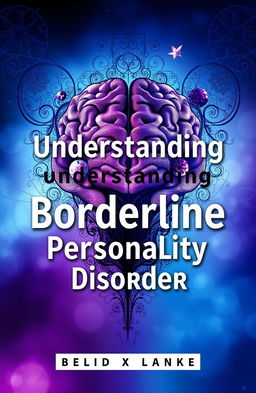 A visually striking cover page design for a psychology textbook focusing on Borderline Personality Disorder