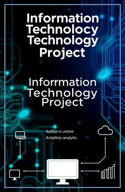 A sleek and modern cover page design for an Information Technology project