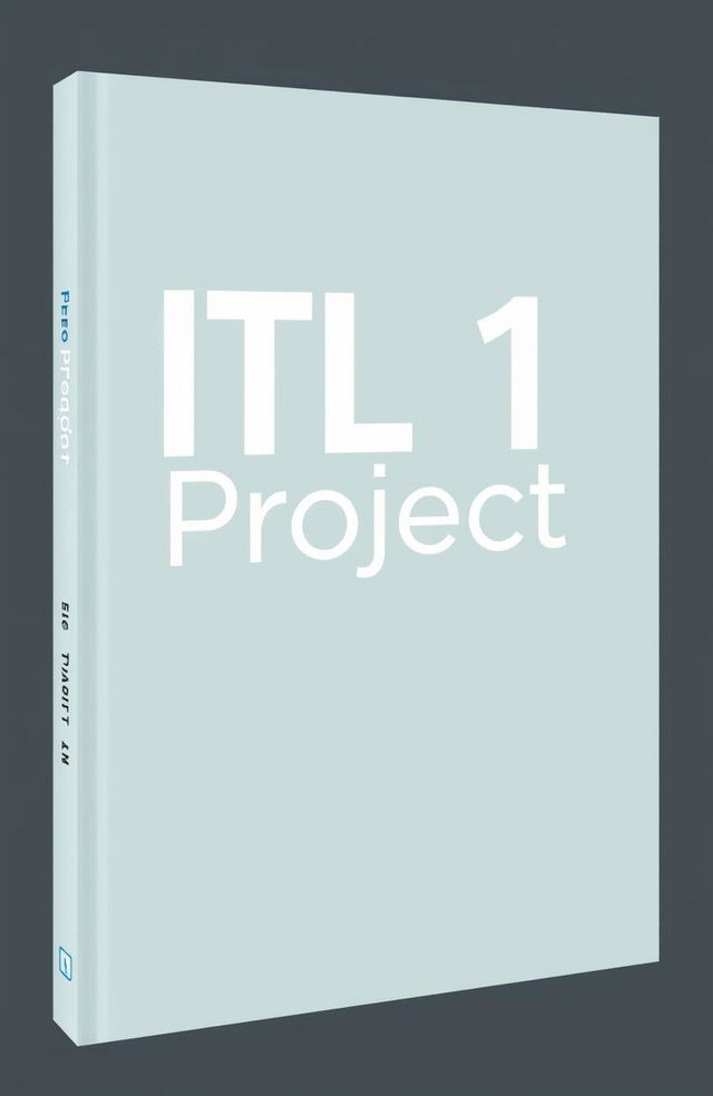 A simplistic book cover design featuring the text "ITL 1 Project" prominently displayed in a modern, clean font