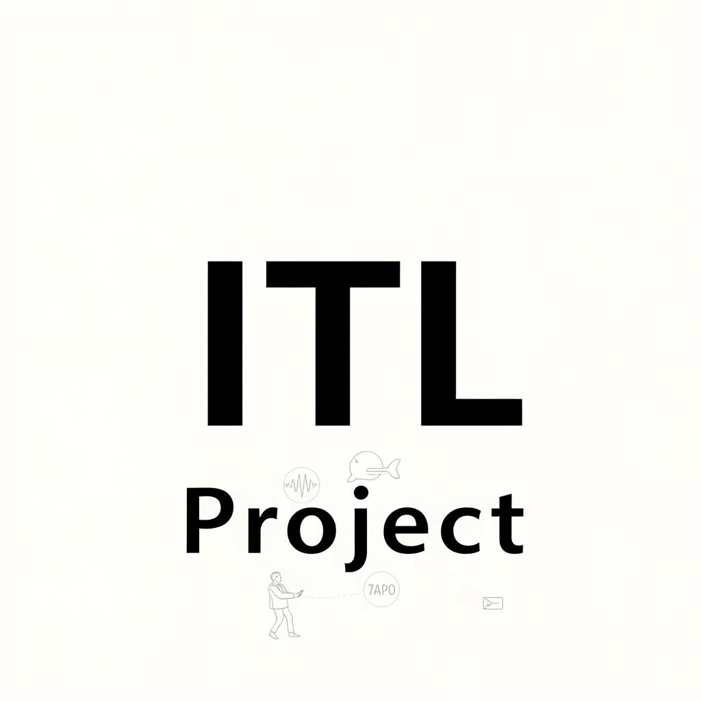 A simplistic book cover design featuring the text "ITL 1 Project" prominently displayed in a modern, clean font