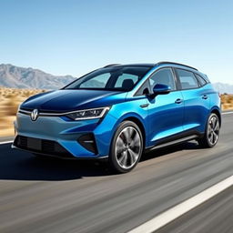 A sporty BEV (Battery Electric Vehicle) estate car featuring a sleek, aerodynamic design with a distinctively sloped rear