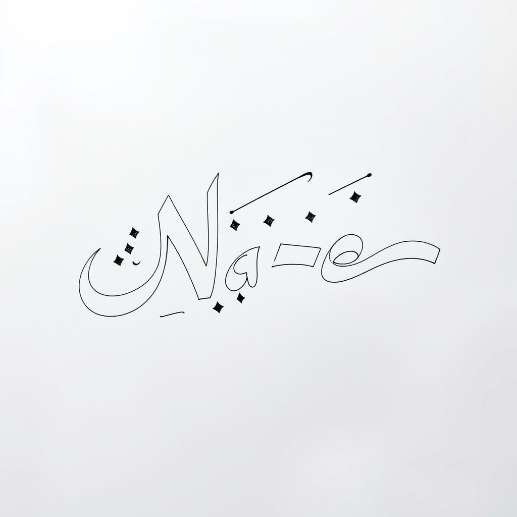 The word 'Nazer' beautifully rendered in the elegant Nastaliq script