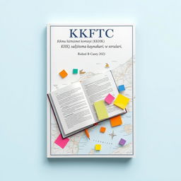 A captivating book cover design featuring a detailed map of Cyprus as the main background element
