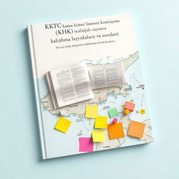 A captivating book cover design featuring a detailed map of Cyprus as the main background element