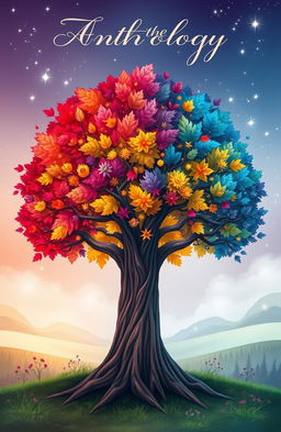 A beautifully illustrated book cover featuring a majestic tree at its center