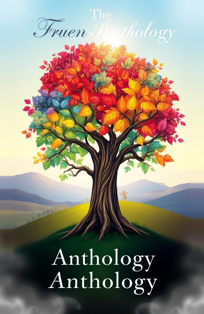 A beautifully illustrated book cover featuring a majestic tree at its center