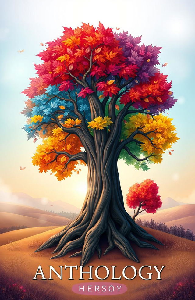 A beautifully illustrated book cover featuring a majestic tree at its center